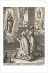 Appearance of Ignatius Loyola to three Jesuits by Hieronymus Wierix