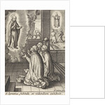 Appearance of Ignatius Loyola to three Jesuits by Hieronymus Wierix