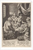 Christ child sleeps in the crib by Hieronymus Wierix
