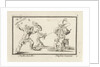 Pulcinella and Scaramouche Taglia Cantoni, Anthonie de Winter by Cornelis Danckerts II