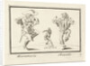 Scaramouche, Cucurucu and Razullo. Anthonie de Winter by Cornelis Danckerts II
