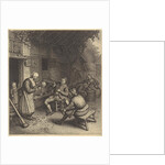 Farmers on the terrace before an inn, Germany by Leonard Schenk