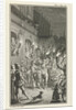 Torchlight procession through a city by Jacob Folkema
