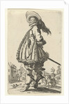 Rider with plumed hat by Anonymous
