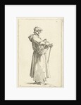 Young farmer with basket by Abraham Bloemaert