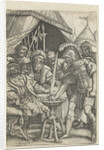 Mucius Scaevola puts right hand into the fire by Georg Pencz