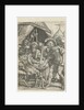 Mucius Scaevola puts right hand into the fire by Georg Pencz
