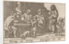Eating figures around a table by Claes Jansz. Visscher II