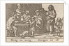 Eating figures around a table by Claes Jansz. Visscher II