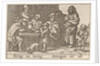 Eating figures around a table by Claes Jansz. Visscher II