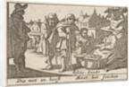 Beggars receiving alms by Claes Jansz. Visscher II