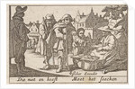 Beggars receiving alms by Claes Jansz. Visscher II