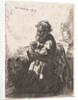 H. Jerome in prayer by Rembrandt Harmensz. van Rijn