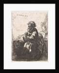 H. Jerome in prayer by Rembrandt Harmensz. van Rijn