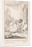 Falling cleric and a man with a letter by François Bohn