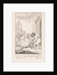 Falling cleric and a man with a letter by François Bohn