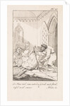 Falling cleric and a man with a letter by François Bohn