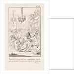 Man with the appearance of the devil in a ballroom by Francois Bohn