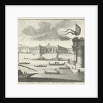 View of the port of Civitavecchia, Italy by Jacob de Later