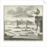 View of the port of Civitavecchia, Italy by Jacob de Later