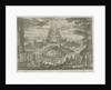 Nimrod orders the building of the Tower of Babel by Nicolaes Visscher I
