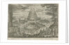 Nimrod orders the building of the Tower of Babel by Nicolaes Visscher I