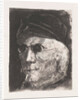 Face of a man with glasses by Frans Schikkinger