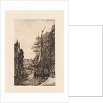 View of the Damrak in Amsterdam by Frans Schikkinger