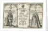 Portraits of James I, King of England and his wife Anne of Denmark standing on either side of genealogical tree by Jean le Clerc