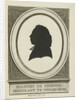 Silhouette portrait of Johannes the Fremery by George Kockers