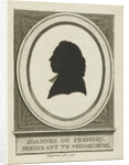 Silhouette portrait of Johannes the Fremery by George Kockers