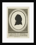Silhouette portrait of Johannes the Fremery by George Kockers