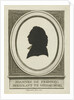 Silhouette portrait of Johannes the Fremery by George Kockers