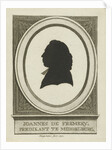 Silhouette portrait of Johannes the Fremery by George Kockers