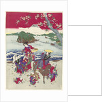 Searching for shells on the beach by Anonymous