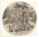 Prodigal son squanders his money by Anonymous