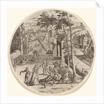 Prodigal son squanders his money by Anonymous