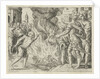 Philistines burned Samson's wife and father by Cornelis Massijs