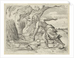 Samson puts the wheat fields of the Philistines in fire by Cornelis Massijs