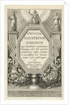 Title print for Speculum Illustratum Virginum by Theodoor Galle