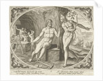 Phoebus makes Vulcan aware of the adultery by Philips Galle