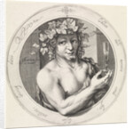 Bacchus with glass by Jacob Matham
