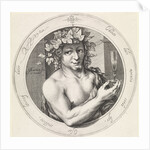 Bacchus with glass by Jacob Matham