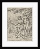 Adam and Eve picking the forbidden fruit by Dirck Volckertsz Coornhert