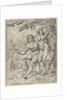 Adam and Eve picking the forbidden fruit by Dirck Volckertsz Coornhert