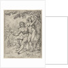Adam and Eve picking the forbidden fruit by Dirck Volckertsz Coornhert