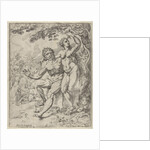 Adam and Eve picking the forbidden fruit by Dirck Volckertsz Coornhert