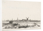 View of Amsterdam from the northwest by Rembrandt Harmensz. van Rijn