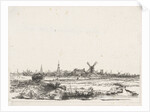 View of Amsterdam from the northwest by Rembrandt Harmensz. van Rijn