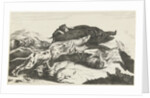 Dogs hunt a boar by Peeter Boel